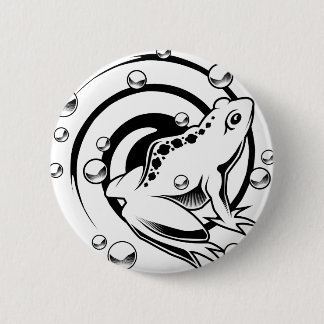 Badge Rond 5 Cm Grenouille de tatouage