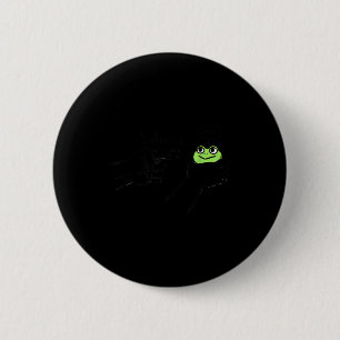 Badge Rond 5 Cm Grenouille malhonnête Mème de grenouille drôle Se