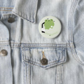 Badge Rond 5 Cm Grenouille mignonne (En situation)