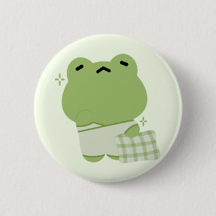 Badge Rond 5 Cm Grenouille mûre