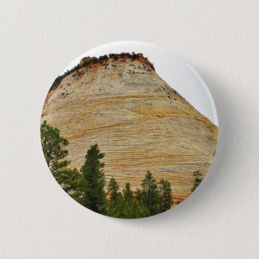 Badge Rond 5 Cm Grès de MESA Zion de damier (Devant)
