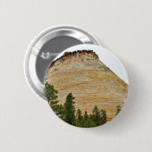 Badge Rond 5 Cm Grès de MESA Zion de damier (Devant & derrière)