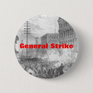 Badge Rond 5 Cm grève