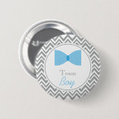 Badge Rond 5 Cm Grey Chevron Genre Reveillez Bow Cravate Équipe Ga (Devant & derrière)