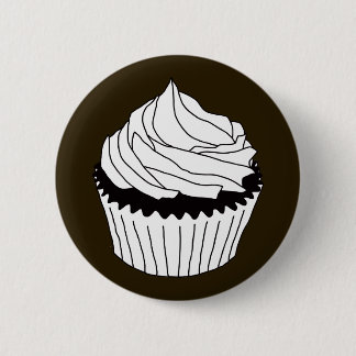 Badge Rond 5 Cm gribouillages de cupcake