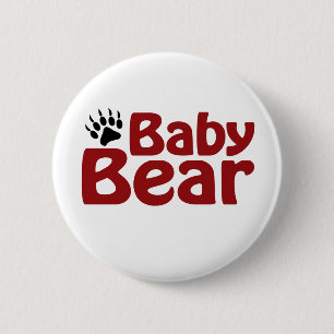 Badge Rond 5 Cm Griffe d'ours de bébé
