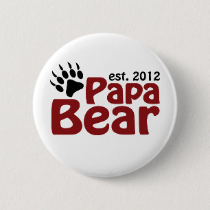 Badge Rond 5 Cm griffe d'ours de papa 2012