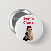 Badge Rond 5 Cm Griffes de Père Noël (Devant & derrière)