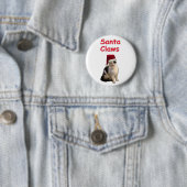 Badge Rond 5 Cm Griffes de Père Noël (En situation)