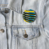 Badge Rond 5 Cm Grill jaune (En situation)