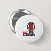 Badge Rond 5 Cm Grill Master (Devant & derrière)
