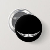 Badge Rond 5 Cm Grimace de Cheshire (Devant & derrière)