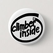 Badge Rond 5 Cm Grimpeur à l'intérieur (Devant)