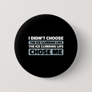 Badge Rond 5 Cm Grimpeur d'escalade - Escalade de glace