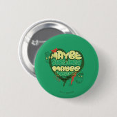 Badge Rond 5 Cm Grinch | Citation de Noël (Devant & derrière)