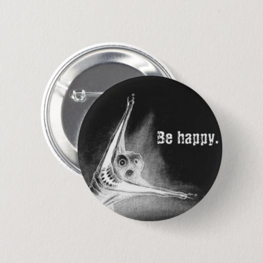 Badge Rond 5 Cm Grinsen inverti (Devant & derrière)