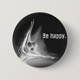 Badge Rond 5 Cm Grinsen inverti