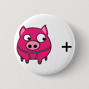 Badge Rond 5 Cm Grippe de PORCS