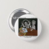 Badge Rond 5 Cm Grippe-sou sourd (Devant & derrière)