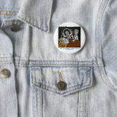 Badge Rond 5 Cm Grippe-sou sourd (En situation)