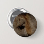Badge Rond 5 Cm Gris Cheval Face Grunge (Devant & derrière)