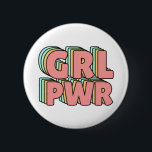 Badge Rond 5 Cm GRL PWR Pastel<br><div class="desc">GRL PWR !</div>