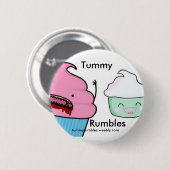 Badge Rond 5 Cm grondements de ventre (Devant & derrière)