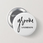 Badge Rond 5 Cm Groom (Devant & derrière)