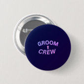 Badge Rond 5 Cm Groom crew button (Devant & derrière)