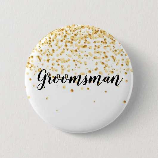 Badge Rond 5 Cm Groomsman (Devant)