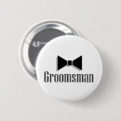 Badge Rond 5 Cm Groomsman (Devant & derrière)