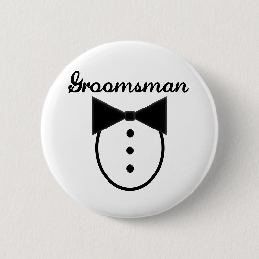 Badge Rond 5 Cm Groomsman (Devant)