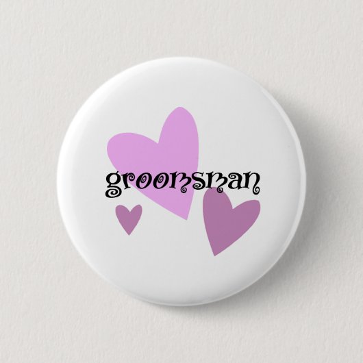 Badge Rond 5 Cm Groomsman (Devant)