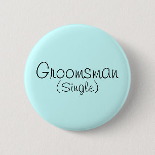 Badge Rond 5 Cm Groomsman (monochrome)
