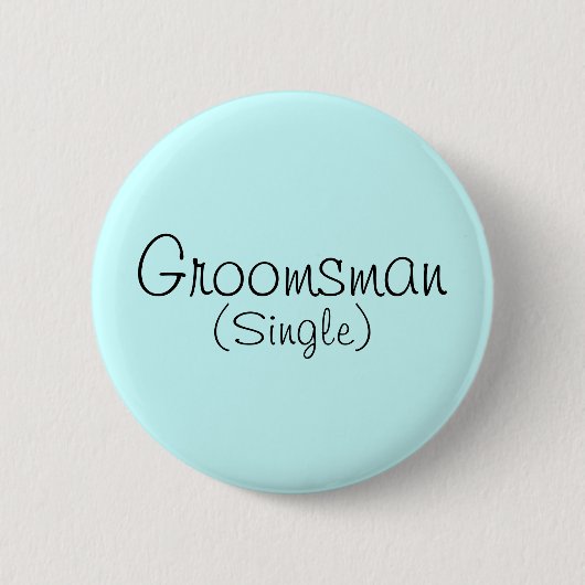 Badge Rond 5 Cm Groomsman (Single Pin) (Devant)