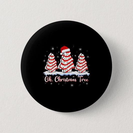 Badge Rond 5 Cm Groovy Oh Christmas Tree Cakes Debbie Beckey Jen C (Devant)