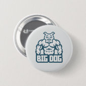 Badge Rond 5 Cm Gros chien (Devant & derrière)