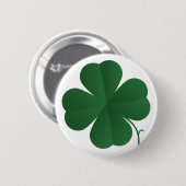 Badge Rond 5 Cm Gros quatre feuilles (Devant & derrière)