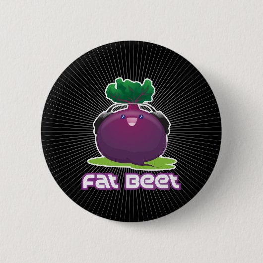 Badge Rond 5 Cm Grosse betterave (Devant)
