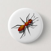 Badge Rond 5 Cm Grosse fourmi rouge (Devant)