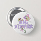 Badge Rond 5 Cm Grosse soeur des mignons (Devant & derrière)