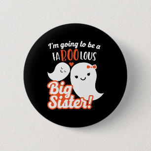 Badge Rond 5 Cm Grosse Soeur Grossesse Faire-part mignonne Filles