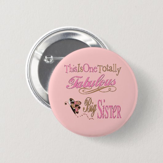 Badge Rond 5 Cm Grosses Soeurs Totalement Fabuleuses (Devant & derrière)