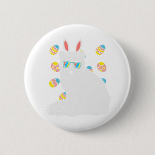 Badge Rond 5 Cm Grotte de neige de l'Arctique Lunettes Oeufs Pâque