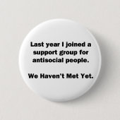 Badge Rond 5 Cm Groupe antisocial (Devant)