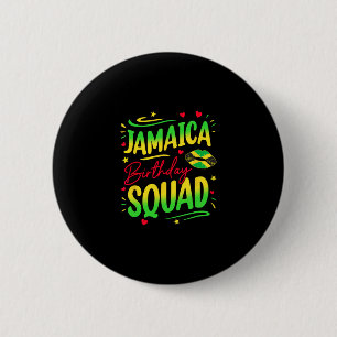 Badge Rond 5 Cm Groupe d'anniversaire en Jamaïque Voyage entre fil
