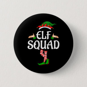 Badge Rond 5 Cm Groupe de jumelage de la famille des elfes Noël 1
