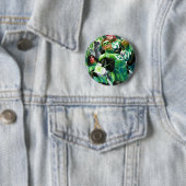 Badge Rond 5 Cm Groupe de lanternes vertes (En situation)