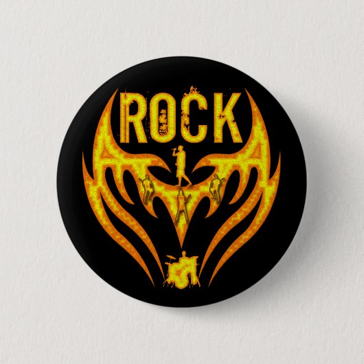 BADGE ROND 5 CM GROUPE DE ROCK (Devant)