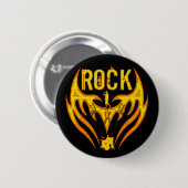 BADGE ROND 5 CM GROUPE DE ROCK (Devant & derrière)